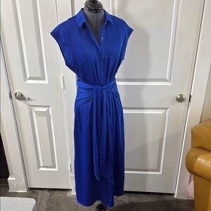 Cushnie for Target, Small, MIDI length, open back, Blue Women's Dress